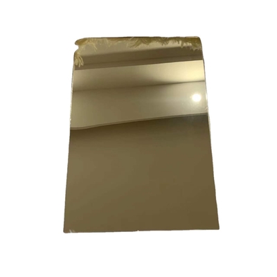 Lo specchio leggero del plexiglass dell'oro ha fuso densamente gli strati di plastica acrilici 1220x2440mm 1mm