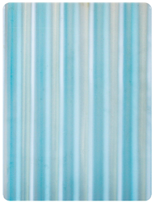 1/8'' Pannello in plexiglass fuso colorato per mobili in acrilico perla a strisce ciano
