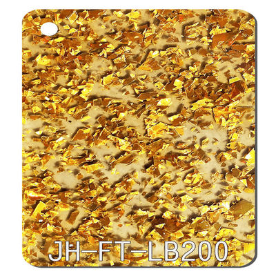Chunky Clear Gold Glitter Acrylic riveste il taglio del plexiglass di 4x8 1.2g/cm3 per graduare